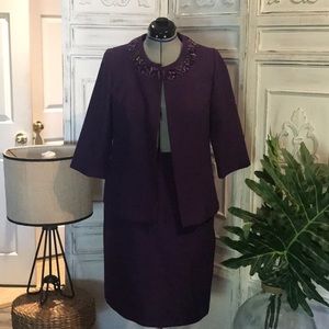jacket and skirt combo . jewel tone . Like new